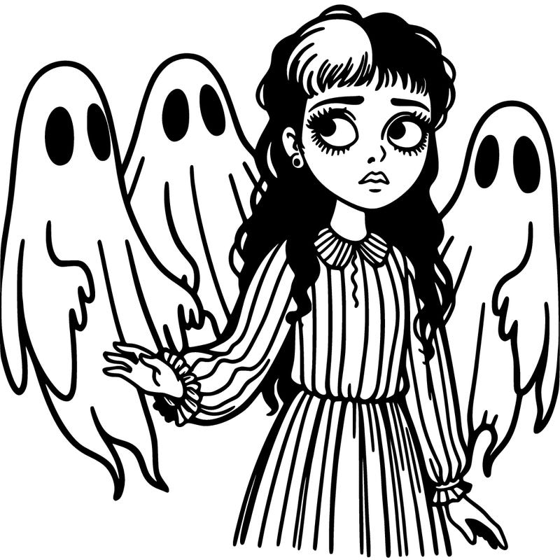 lydia deetz with ghosts