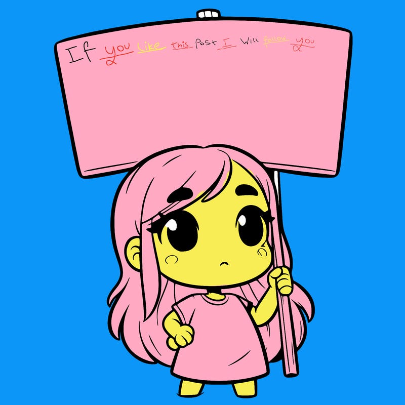 girl with blank sign