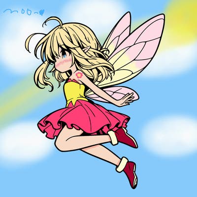 manga fairy flying
