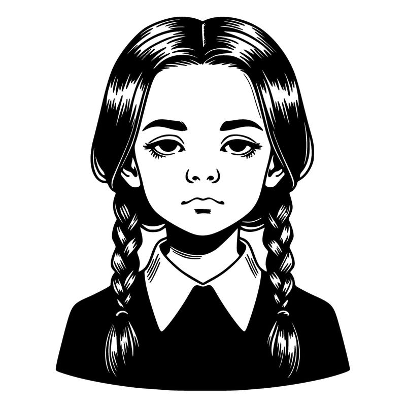 realistic wednesday adams
