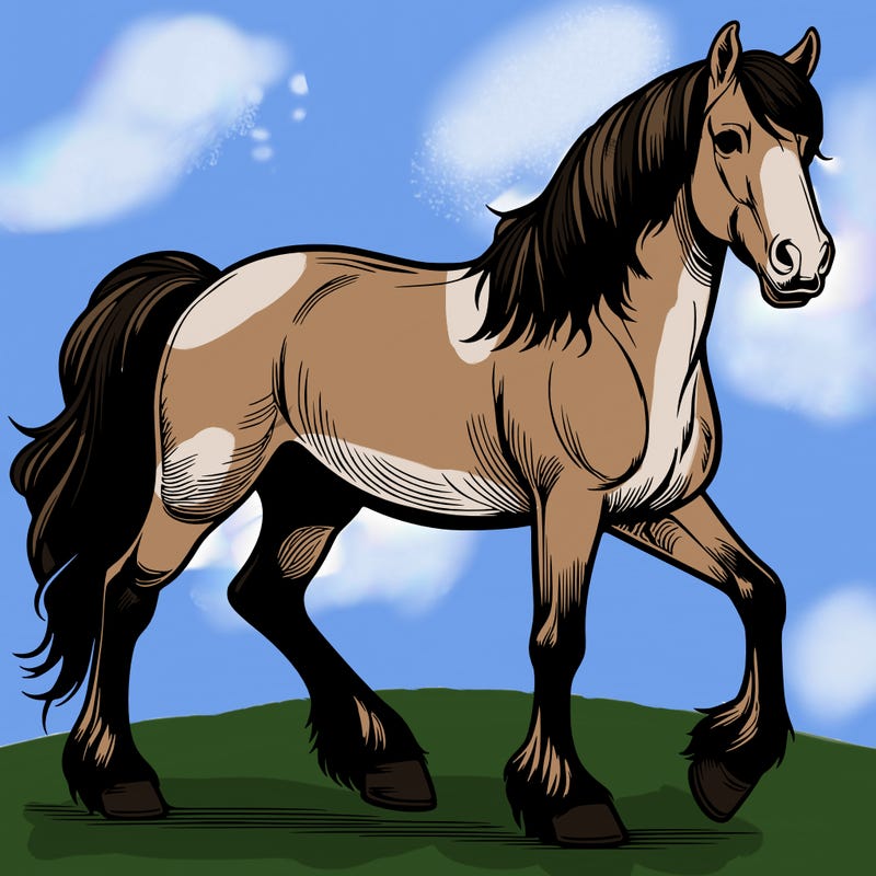realistic horse