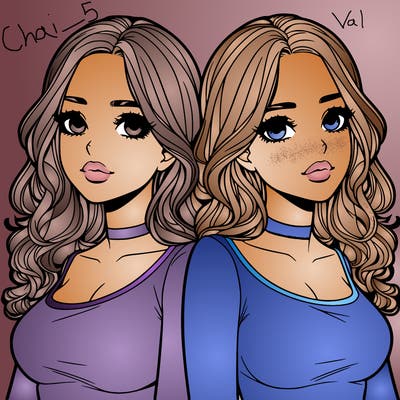 realistic twin sisters