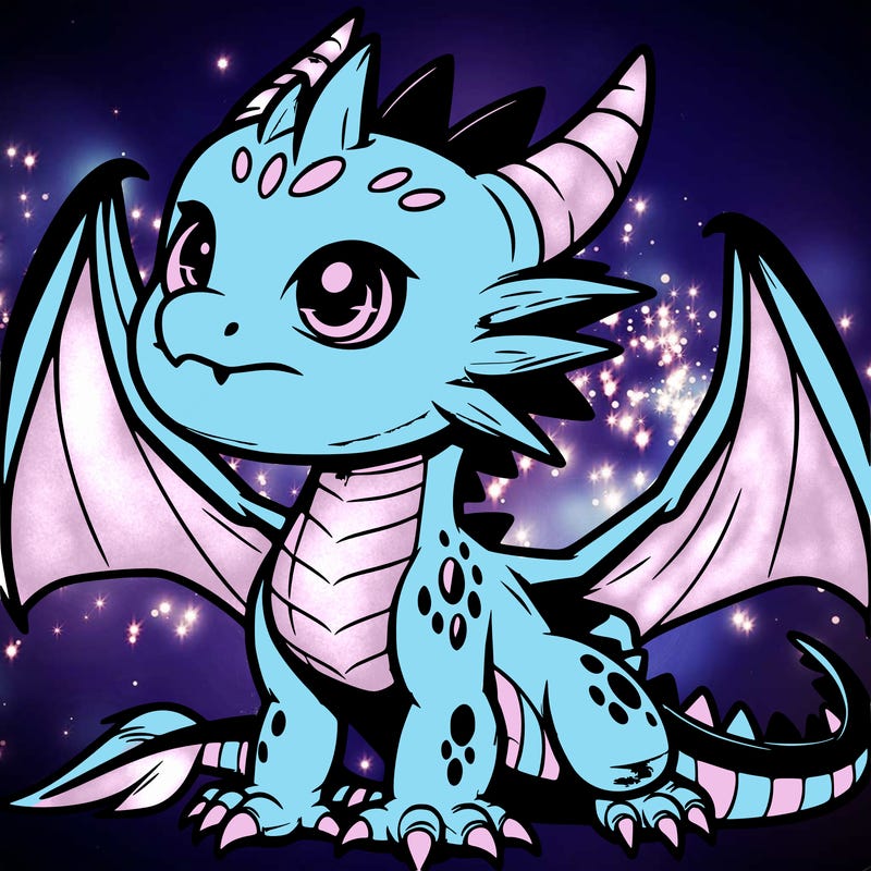 fierce baby night dragon