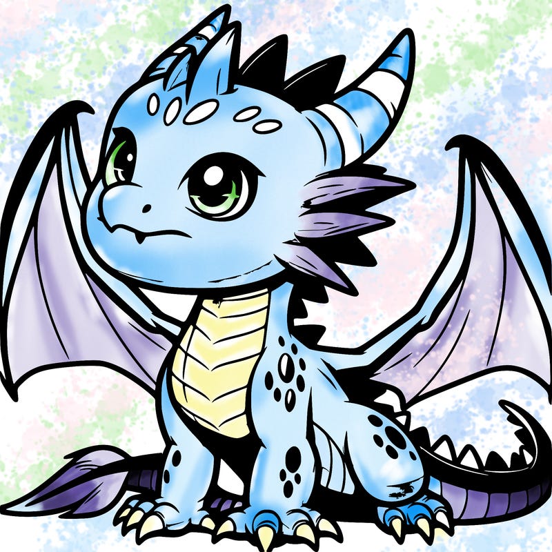 fierce baby night dragon
