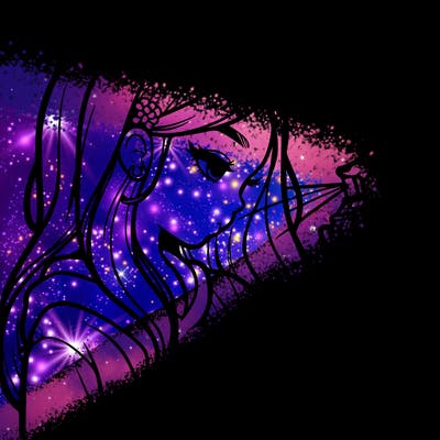 a realistic girl spray painting