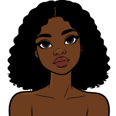 realistic black girl