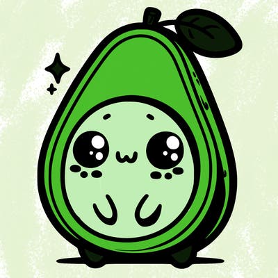 cute avocado