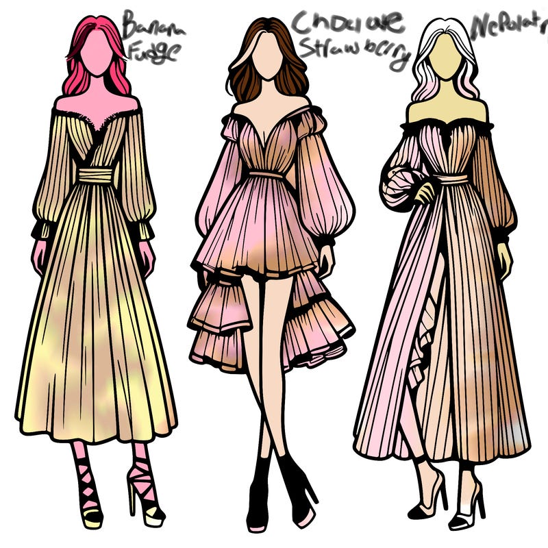 fashion models dresses