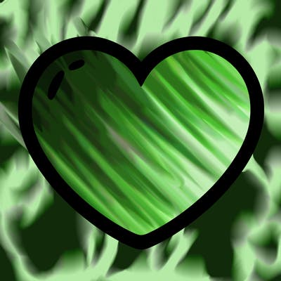 a blank heart