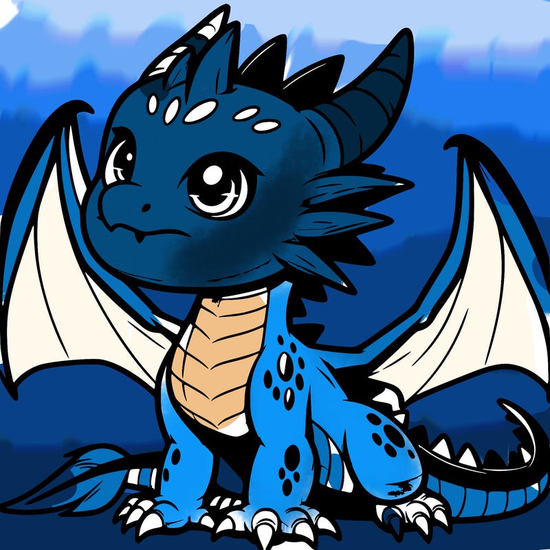 fierce baby night dragon