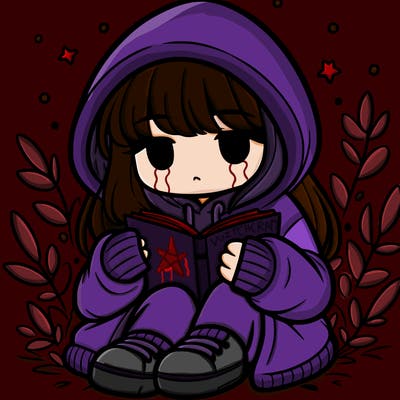 girl in oversized hoodie reading a book
