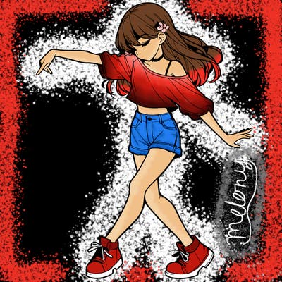 realistic girl danceing