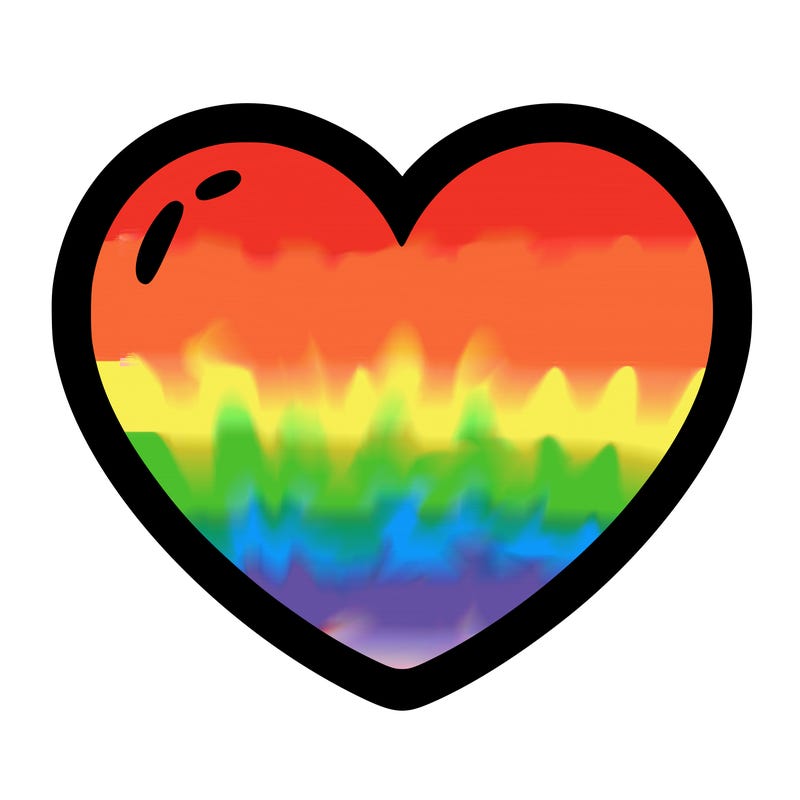 a blank heart