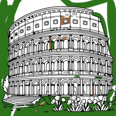 coliseum outline
