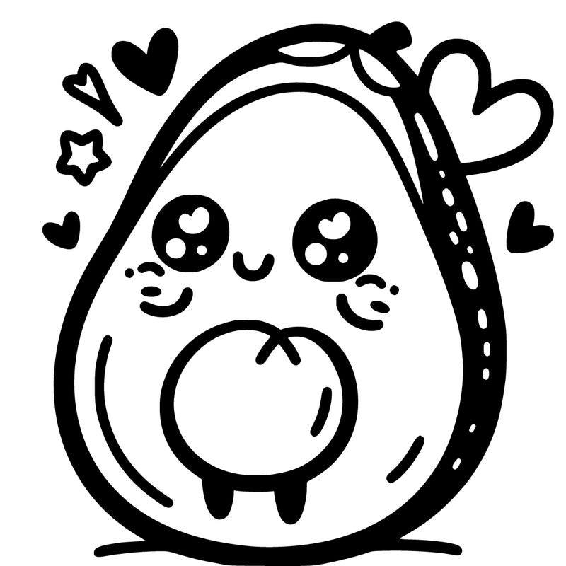 cute adorable avocado