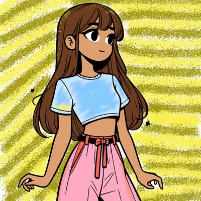 girl in a cute crop top