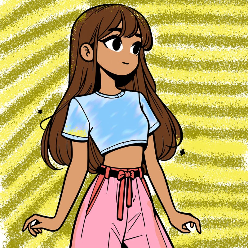 girl in a cute crop top