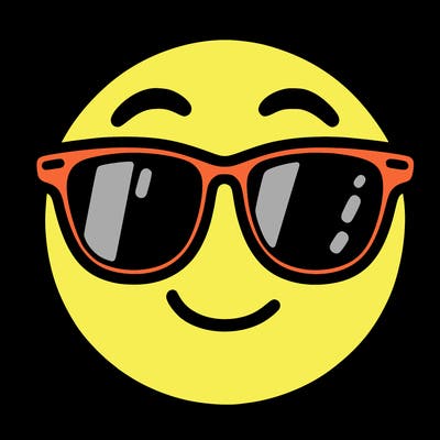 emoji with sunglasses
