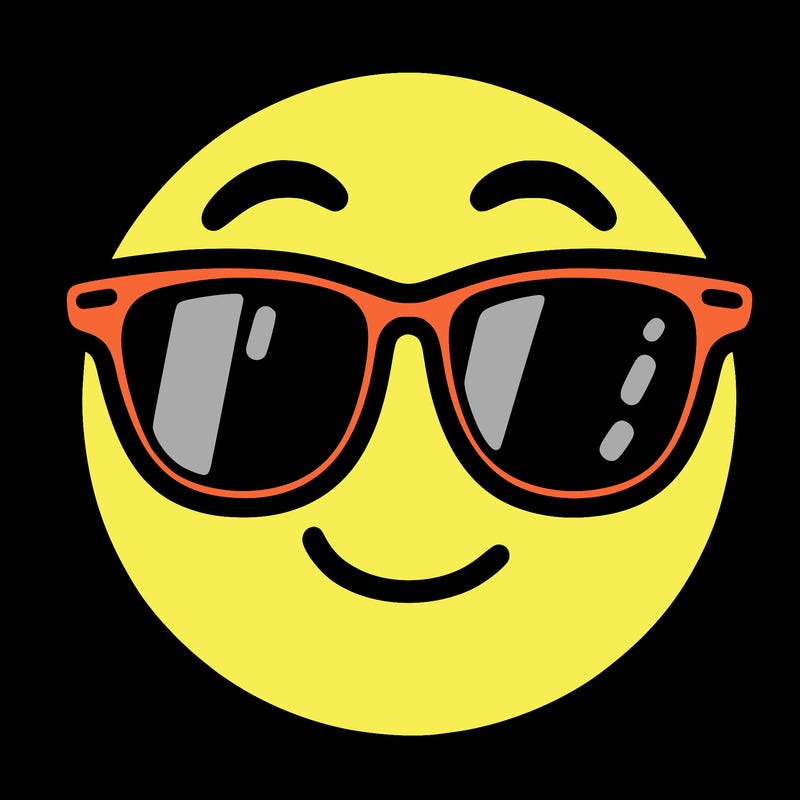 emoji with sunglasses