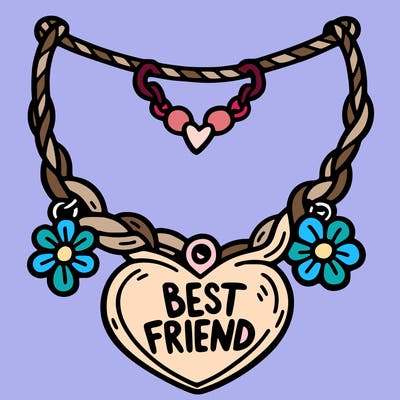 best friend necklace