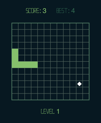 Snake Watch Classic - Retro pixel snake game interface showing a green snake on a grid with score and level indicators