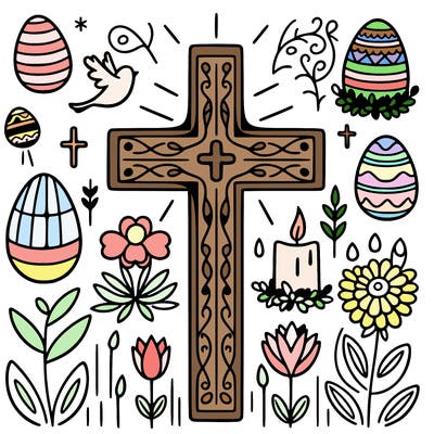 religious easter cross