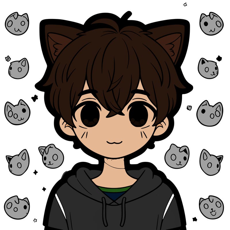 boy with cat ears