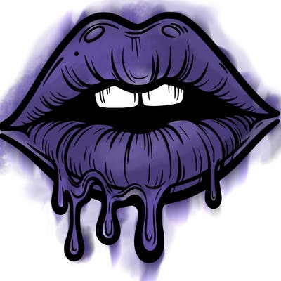 lips that look realistic and drip