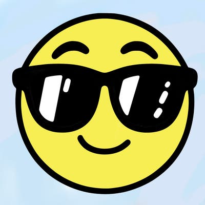 emoji with sunglasses