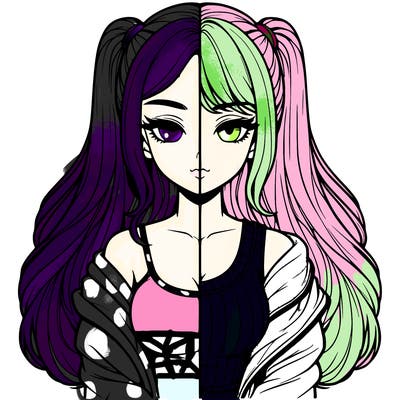 realistic girl split