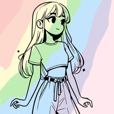 girl in a cute crop top