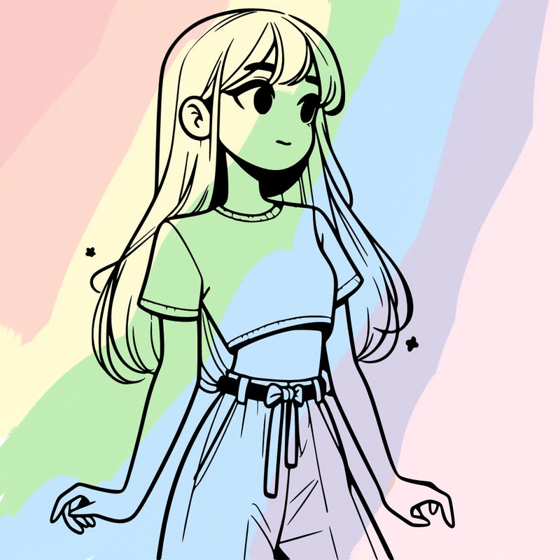 girl in a cute crop top