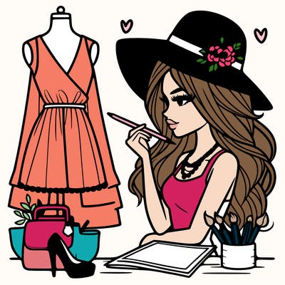 a stylish fashion designer