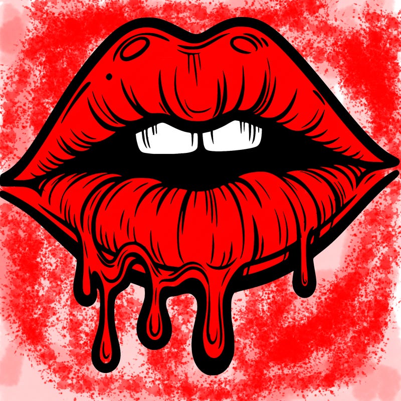 lips that look realistic and drip