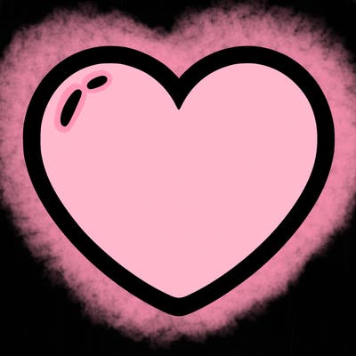 a blank heart