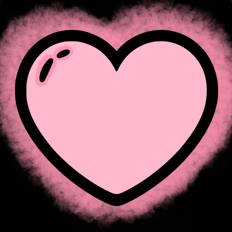 a blank heart