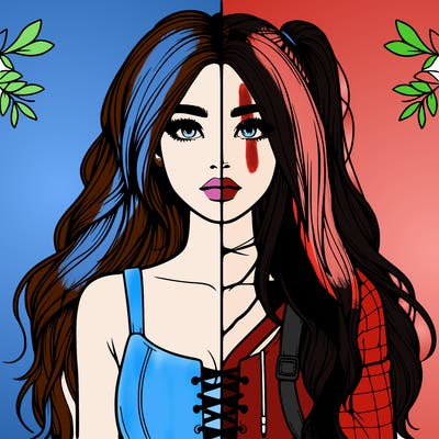 realistic girl split