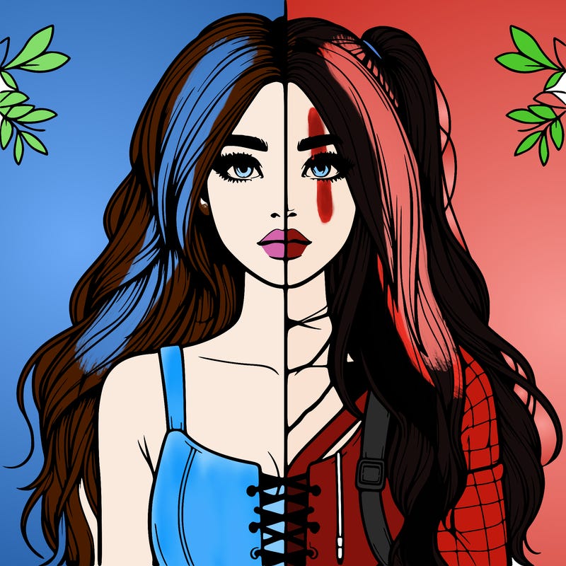 realistic girl split