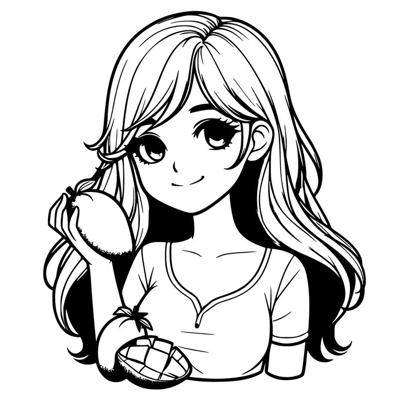 realistic mango girl