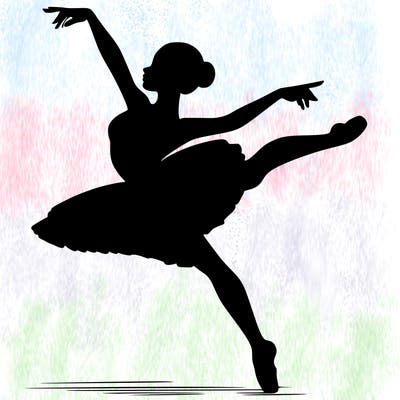 ballerina in a dramatic pose