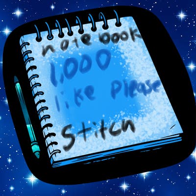 a blank sketch pad