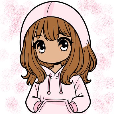 girl with hoodie