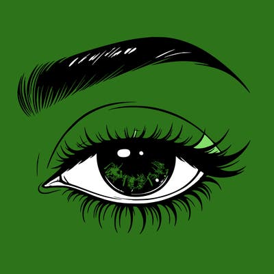 eye closed realistic