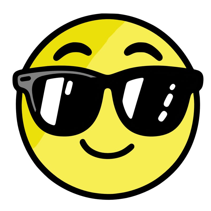 emoji with sunglasses