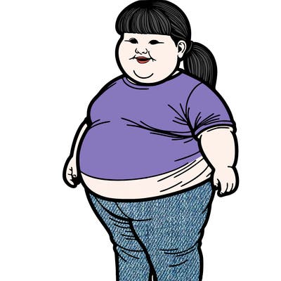 fat girl realistic