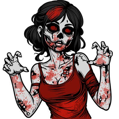 realistic zombie girl
