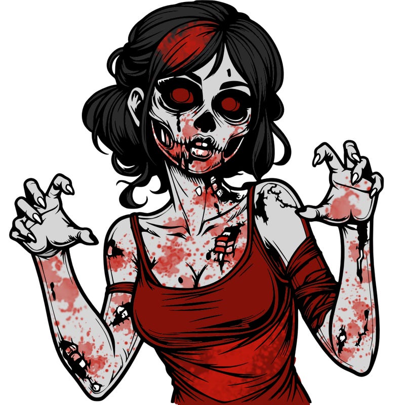 realistic zombie girl