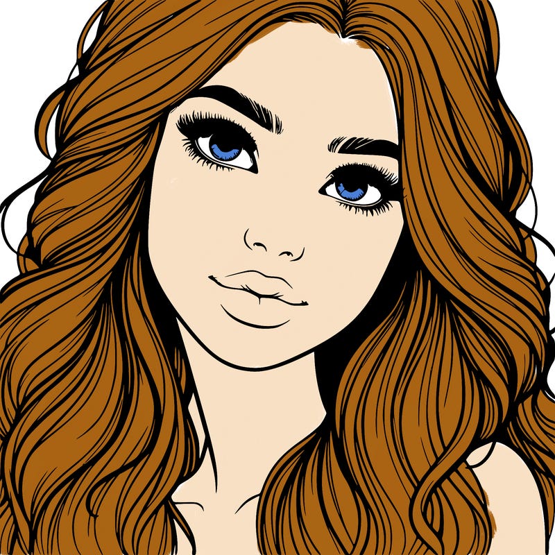 beautiful realistic girl