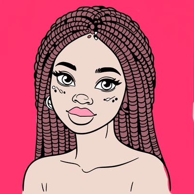 african woman with fulani braids