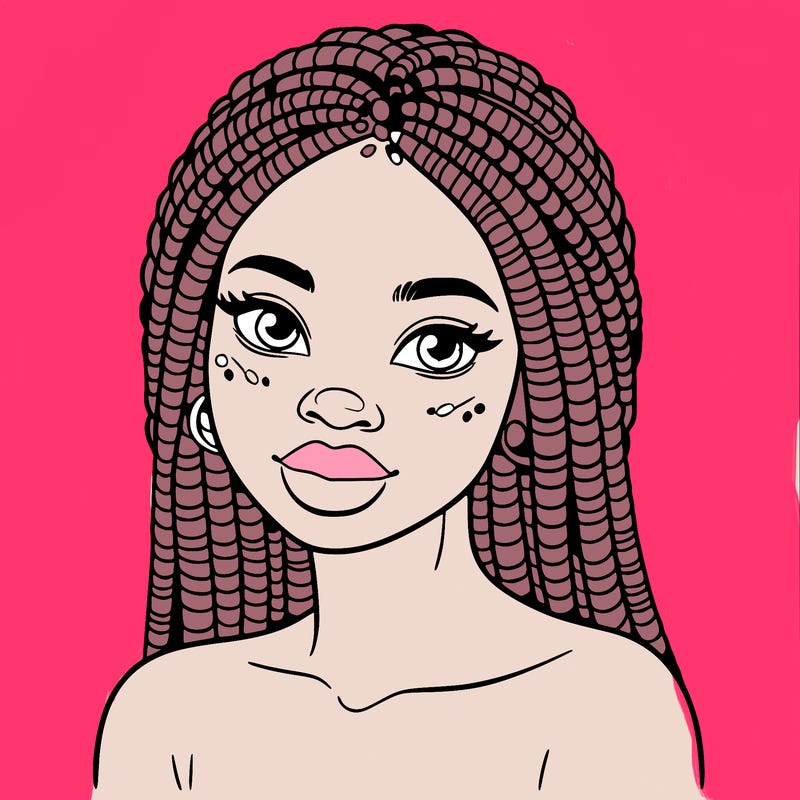 african woman with fulani braids